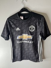 Manchester United Womens Black Away Shirt Size L 10-12