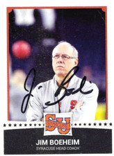 COACH JIM BOEHEIM Autograph Hand-Signed Syracuse Trading CARD Basketball HOF - 4