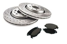 Brake Disc Rotors + Pads for SKODA SUPERB 2002 2003-2008 0217GT Rear 245x10