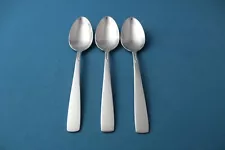 3 Teaspoons Oneida SATIN ACCENT USA Stainless NEW 6"
