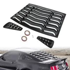 Rear & Side Window Louvers Sun Shade Scoop Cover For Ford Mustang GT 2005-2014