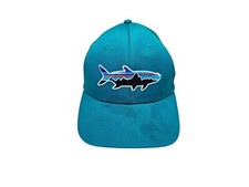 Patagonia Fitz Roy Fish Trucker Hat Cap Teal Mesh Snapback