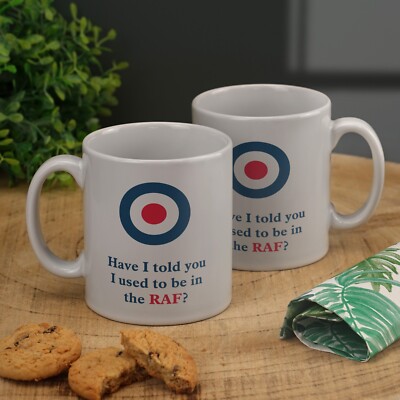 I used to be in RAF Arbeit Becher Kaffeetasse Tee lustig Neuheit Geschenk Witz Geburtstag