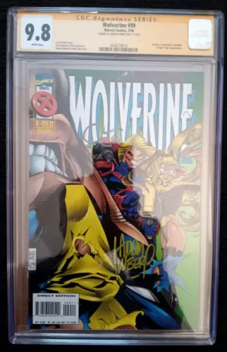 Wolverine #99 CGC 9.8 Signed By Adam Kubert!  Genesis Cannonball Tyger Tiger !!