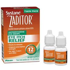Systane Zaditor Antihistamine Eye Drops for Daily Eye Allergy for 3 Years 10 ml
