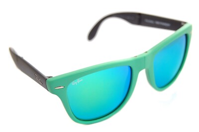Ray-Ban FOLDING WAYFARER Rb4105 6021/19 54mm Herren Sonnenbrille Matt Grün