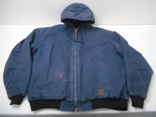 BERNE HERITAGE HOODED WORK JACKET XXL Mens Duck Canvas Quilt Lined Chore Coat