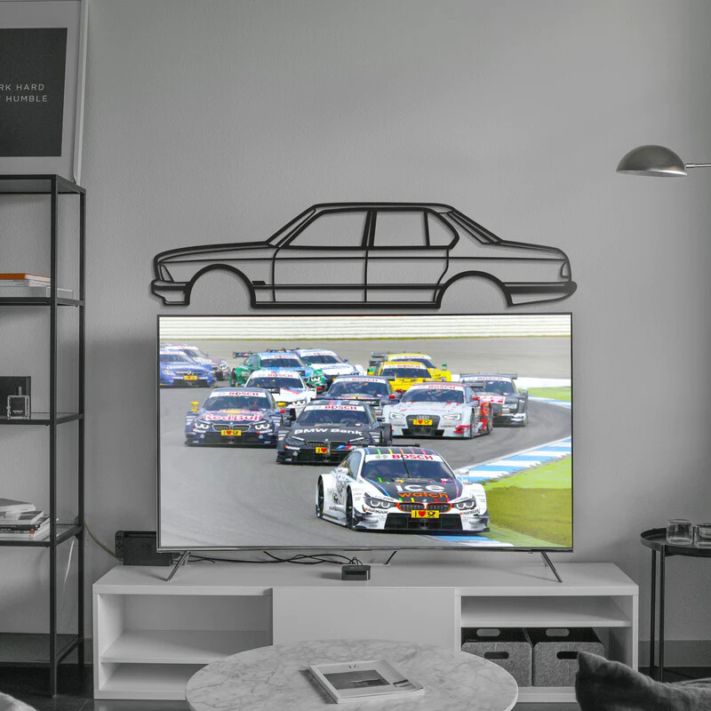 Wall Art Home Decor 3D Acrylic Metal Car Auto Poster USA Silhouette 1981 7 SERIE