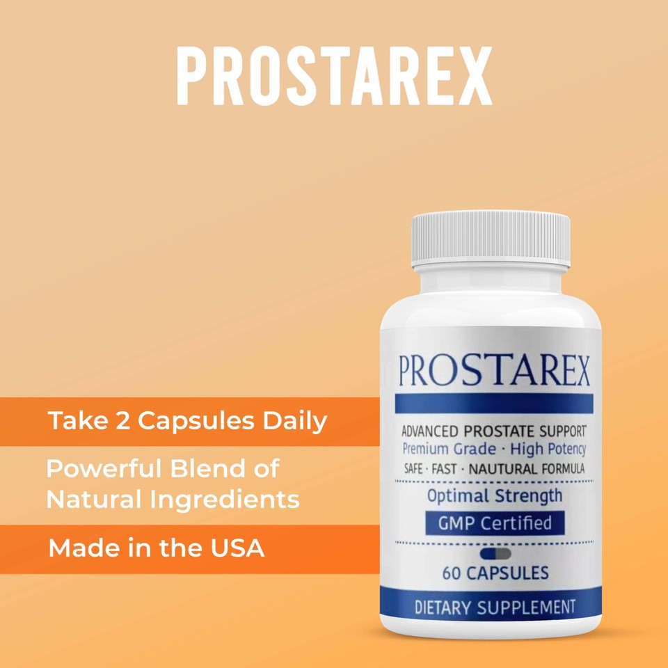 Prostarex All Natural Advance Prostate Support Supplement (300 Capsules ...