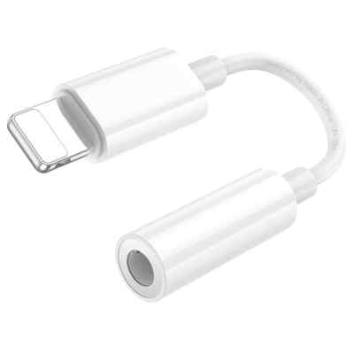 iP to 3.5mm Digital Audio Converter / Adapter White Color