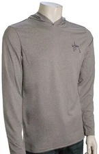 Guy Harvey Scribble Sailfish Performance Hoody - Sport Grey Heather - New