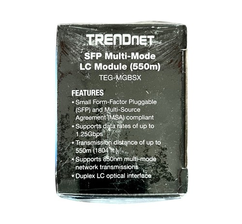 Module LC TRENDnet TEG-MGBSX multimode (550M) NEUF - Photo 3/6