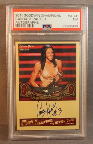 2011 GOODWIN CHAMPIONS A-CP CANDACE PARKER AUTOGRAPH - PSA GRADED NM 7