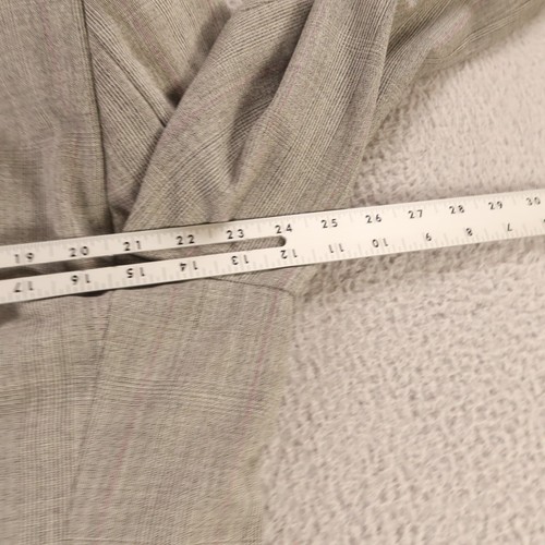 VINTAGE Strathmore Jacket XL Gray Prince of Wales Check Glen Plaid 100% Wool 46R - Picture 12 of 16