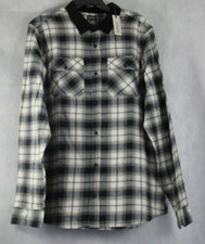 Buffalo David Bitton Men's Flannel Button-Down Shirt, Black Multi Plaid, XXL