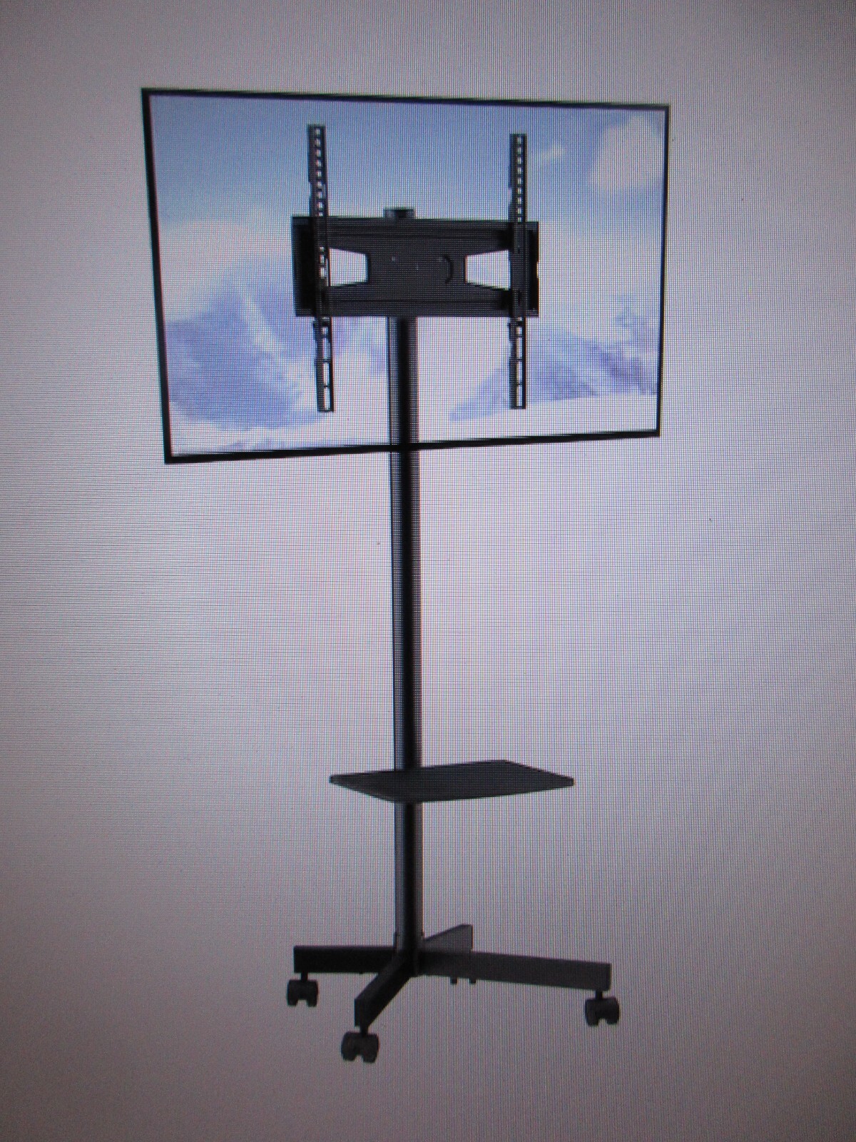 VEVOR TV Mount Stand for 23 - 60 in. TVs Height Adjustable Mobile TV Cart-image