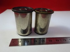 PAIR VINTAGE 10X LENS EYEPIECE OCULAR MICROSCOPE PART OPTICS 99-A-28