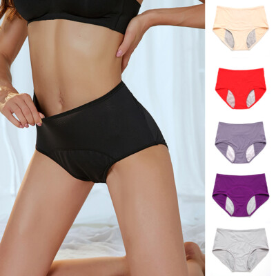Damen Zeitraum Höschen Auslaufsicher Baumwolle Slip Menstruation Unterwäsche NEU