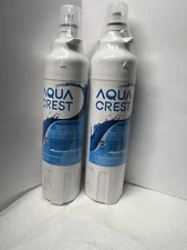 (2) AQUA CREST ADQ73613401 Refrigerator Water Filter, Replacement LG AQF-FF20