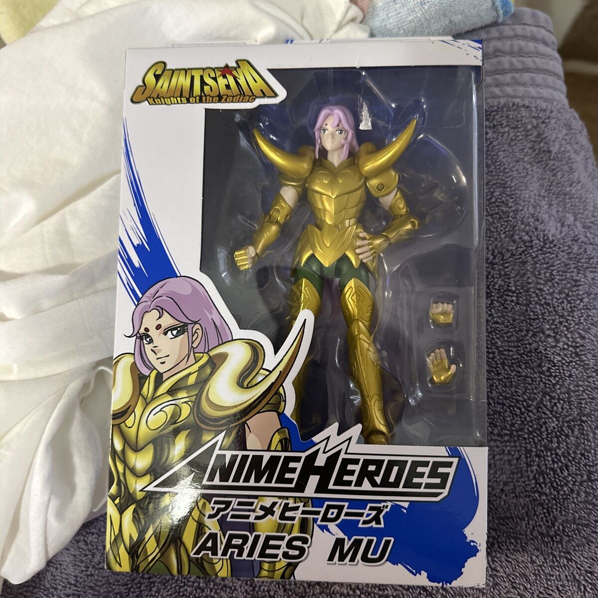 Bandai Anime Heroes Saint Seiya Knights of the Zodiac Aries Mu Action  Figure NEW