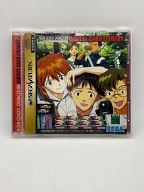 Neon Genesis Evangelion: Digital Card Library Sega Saturn Game CIB Japan JP