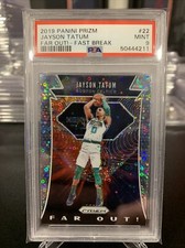 2019 Panini Prizm 22 Jayson Tatum Far Out Fast Break PSA 9