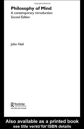 Philosophy of Mind: A Contemporary Introduction (Routledge Con ,