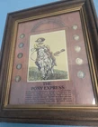 Framed Mercury Dimes Collection Pony Express Display Silver 1916-1945