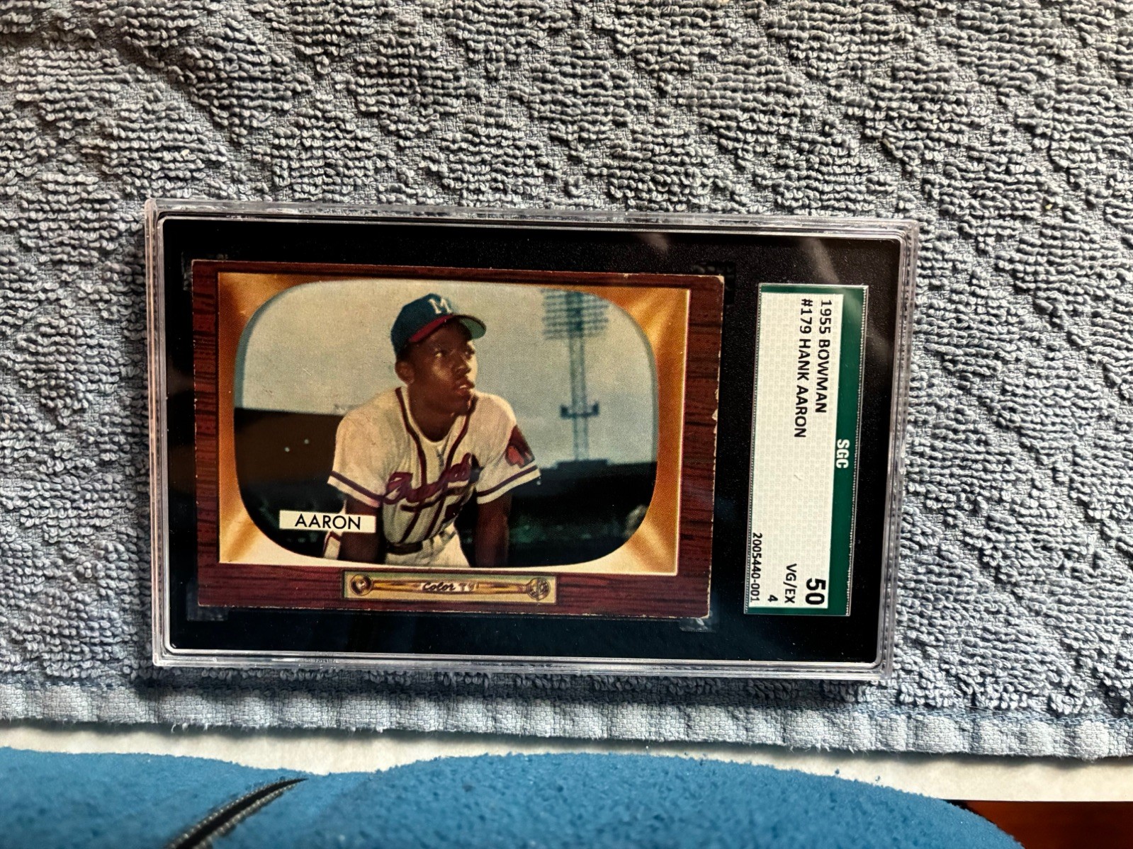 1955 Bowman #179 Hank Aaron SGC 4 VG-EX