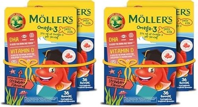 Omega-3 Kapseln für Kinder & Erwachsene   Erdbeer-Geschmack, DHA/EPA