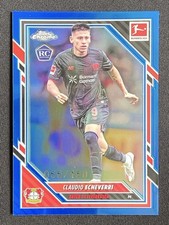 Claudio Echeverri 2025-26 Topps Chrome Bundesliga Blue Base RC /150 #68