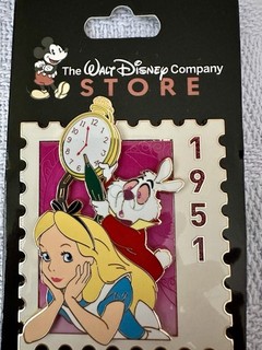 Disney D23 Expo 2026 WDCS Alice In Wonderland Stamp Pin LE 500 Plz Read