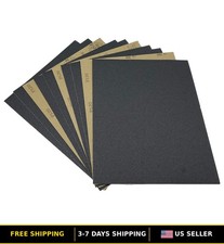 120 Grit Wet Dry Sandpaper Sheets 9x11 Inch - 10 Pack Silicon Carbide
