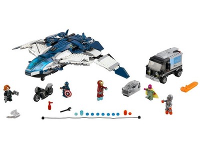 Lego 76032 Quinjet City Chase   No Figs- Missing 1 Piece
