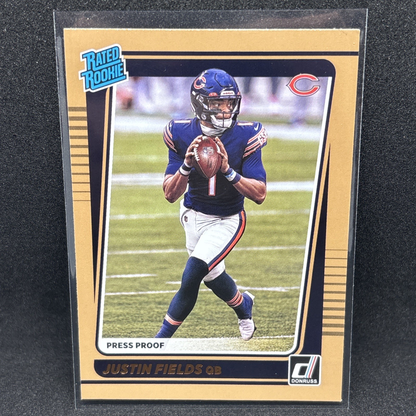 2021 Justin Fields Donruss Press Proof Bronze #253 Rookie Card