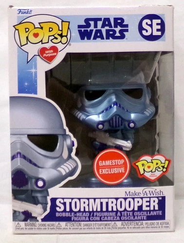 Funko Pop With Purpose Star Wars Make A Wish Stormtrooper Damaged Box Gamestop