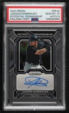 2023 Panini Prizm Potential Penmanship Jasson Dominguez PSA 10 GEM MT Auto uk2