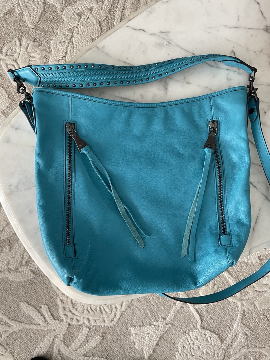Aimee Kestenberg Shoulder Bag Pebbled Leather Turquoise  display picture 1