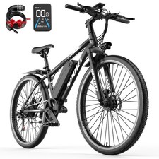 1500W 7-Speed E-bike Electric Bike for Adults 26"E-bike 25MPH 65Miles Dual Brake