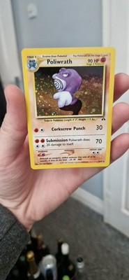 Pokémon Karte Poliwrath Holo Rare Neo Entdeckung 9/75 MINT/NM Zustand