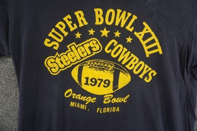Vintage 1979 Super Bowl XIII T Shirt Sport-T by Stedman XL Fits M/L Steelers
