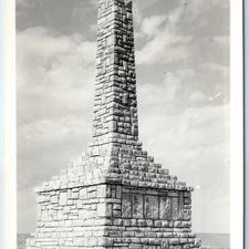 c1950s Council Grove KS RPPC Grave of Unknown Indian Monument Obelisk A377