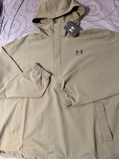UNDER ARMOUR VIBE STORM SHELL 390 GREEN HOODIE SIZE LT 90 CHECK MEASUREMENTS