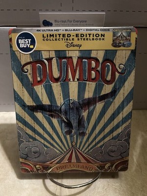 New & Sealed Dumbo 4K SteelBook UHD Blu-ray [2019] No Dent - Ships Next Day