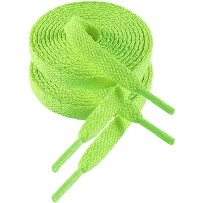 Neongrün Sneaker Schnürsenkel, 200cm, Flat Shoelace, Turnschuh Ersatz, Unisex...