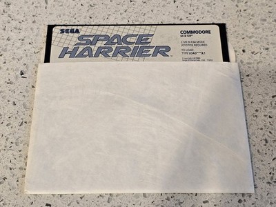 SPACE HARRIER C64 1986 Sega Commodore 64 Vintage Game 1980s