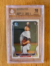 Masahiro Tanaka MLB NY Yankees Rookie Card Bowman Chrome. rookie card picture
