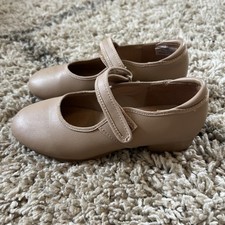 Mary Jane Style Tan Carmel Tap Shoes Girls Size 1