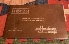 Lista de piezas de componentes Mossberg vintage n.º 57, rifles-escopetas-miras telescópicas