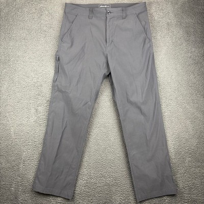 Eddie Bauer Travex Men's Gray Cargo Pants Size 35x30 Outdoor Hiking Casual